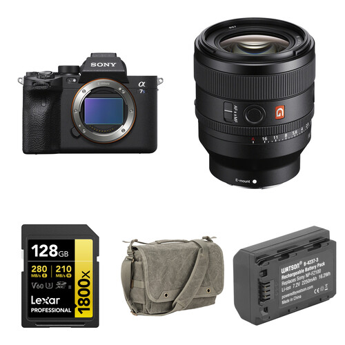 Sony a7S III Mirrorless Camera with 50mm f/1.4 Lens and Basic Bundle