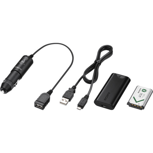Sony X-Series Battery and USB Charger Kit ACCDCBX B&H Photo Video