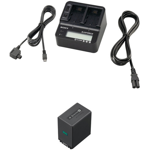 Chargeur double Sony AC-VQV10 pour batteries séries P, H et V
