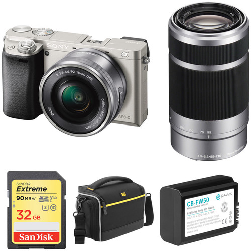 Sony Alpha a6000 Mirrorless Digital Camera with 16-50mm and