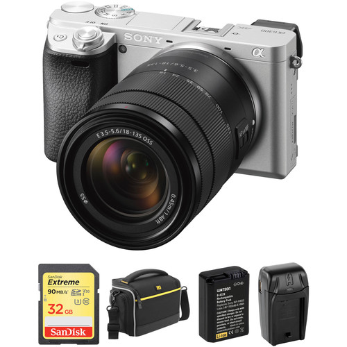 Sony Alpha a6300 with 18-135mm Lens and Free Accessory Kit B&H