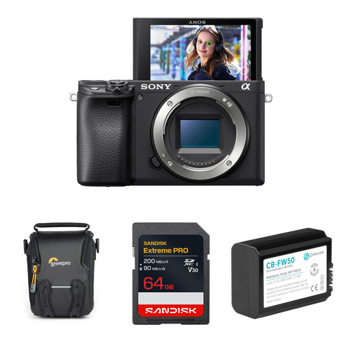 Sony a6400 Mirrorless Camera with Basic Bundle