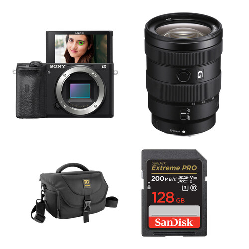Sony a6600 Mirrorless Camera with 16-55mm f/2.8 Lens and Basic