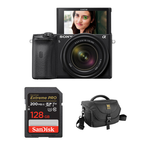 Sony a6600 Mirrorless Camera with 18-135mm f/3.5-5.6 Lens and
