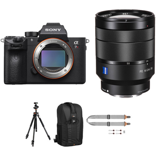 Sony Alpha a7R III Mirrorless Digital Camera with 24-70mm f/4 Lens and Pro Kit