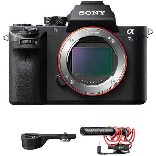 Sony Alpha a7S II Mirrorless Digital Camera with Grip Extension and External Microphone Kit