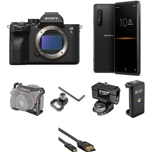 Sony a7S III Mirrorless Camera with Xperia PRO 5G Smartphone Streaming Kit