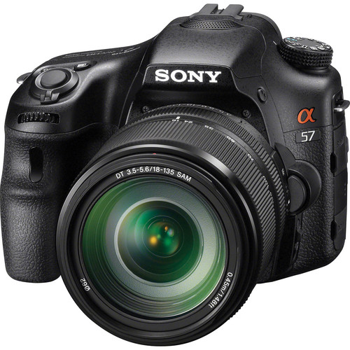 Sony Alpha SLT-A57 DSLR Digital Camera with 18-135mm Lens