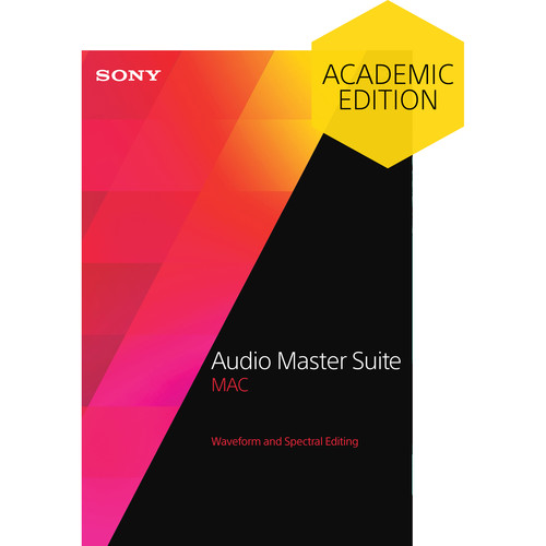 Sony Audio Master Suite Mac 2 - Waveform and Spectral Editing Software Bundle for OS X (Educational Download)