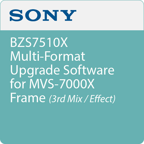 Sony BZS7530X Multi-Format Upgrade Software for MVS-7000X Frame (3rd M/E)