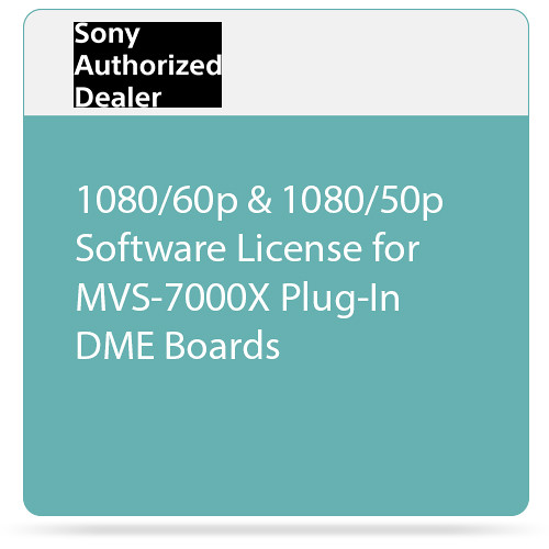Sony 1080p60 & 1080p50 Software License for MVS-7000X Plug-In DME Boards