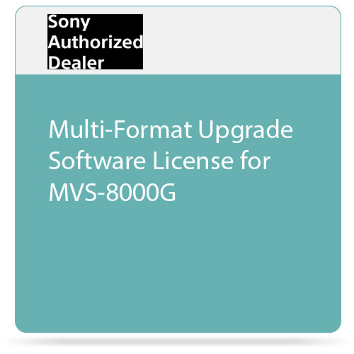 Sony Multi-Format Upgrade Software License for MVS-8000G