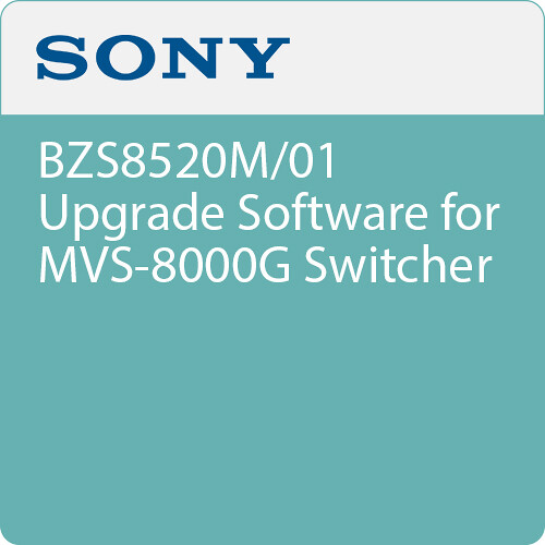 Sony BZS8520M/01 Upgrade Software for MVS-8000G Switcher