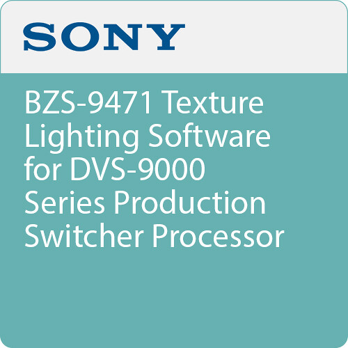 Sony BZS-9471 Texture Lighting Software for DVS-9000 Series Production Switcher Processor