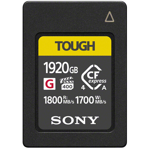 H*h様 SONY TOUGH CFexpress 1920GB Sony 1920GB CFexpress 4.0 Type A TOUGH Memory Card CEA-G1920T