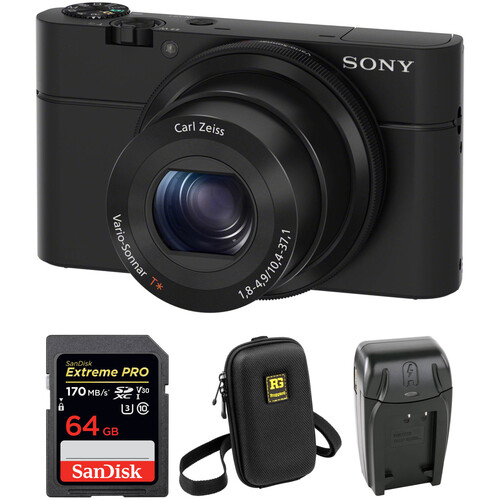 Sony Cyber-shot DSC-RX100 Digital Camera with Accessory Kit