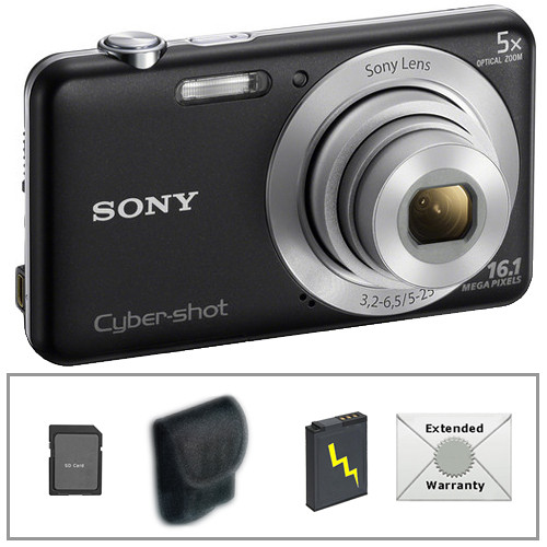 Sony Cyber-shot DSC-W710 Digital Camera Advanced Kit (Black)