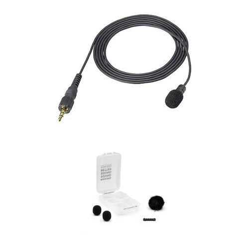 Sony ECM-V1BMP Omnidirectional Lavalier Microphone with Black Outdoor Kit