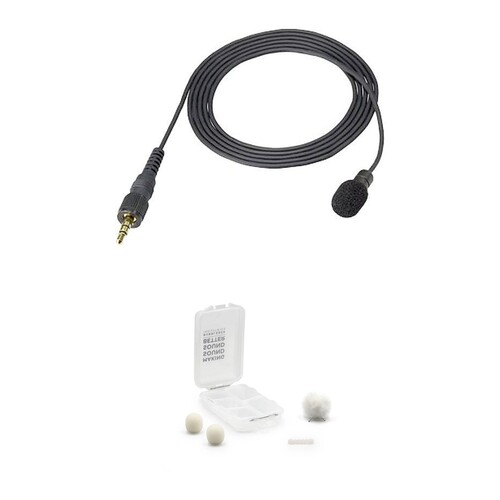 Sony ECM-V1BMP Omnidirectional Lavalier Microphone with White Outdoor Kit