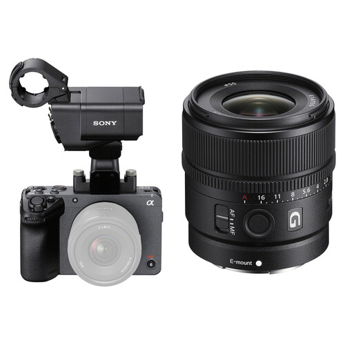 Sony FX30 Digital Cinema Camera with XLR Handle Unit and 15mm Lens Kit