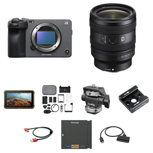 Sony FX3A Full-Frame Cinema Camera with 24-50mm Lens and Raw Recording Kit