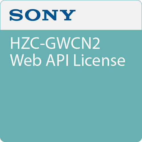 Sony HZC-GWCN2 Web API License