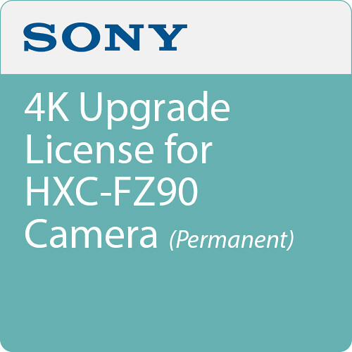 Sony 4K Upgrade License for HXC-FZ90 Camera (Permanent)