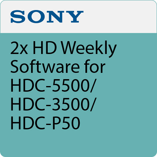 Sony 2x HD Weekly Software for HDC-5500/HDC-3500/HDC-P50