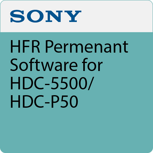 Sony HFR Perm Software for HDC-5500/HDC-P50