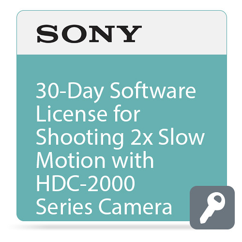 Sony 30-Day Software License for Shooting 1080P with HDC-2000 Series Camera