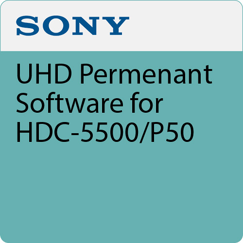 Sony UHD Perm Software for HDC-5500/P50