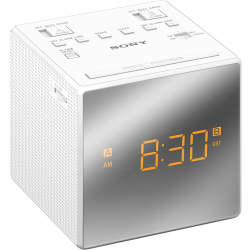 Sony Dual Alarm Clock Radio (White)