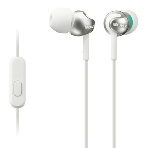Sony MDR-EX110AP Monitor Headphones for Android Devices (White)
