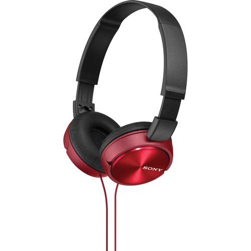 SONY デジタルオーディオプレーヤー クリア/レッド Sony MDR-ZX310 On-Ear Headphones (Red) MDRZX310R B&H Photo Video