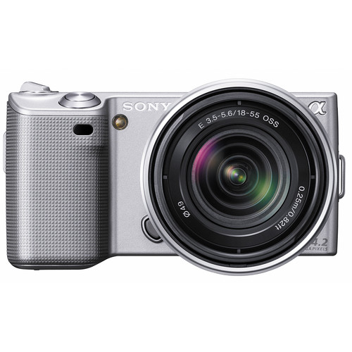 Sony Alpha NEX-5 Interchangeable Lens Digital Camera w/18-55mm Lens (Silver)