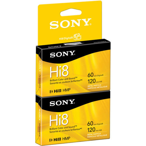 Sony 120-Minute Hi8 Tape (2-Pack)