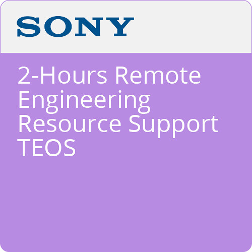 Sony 2-Hours Remote Engineering Resource Support TEOS