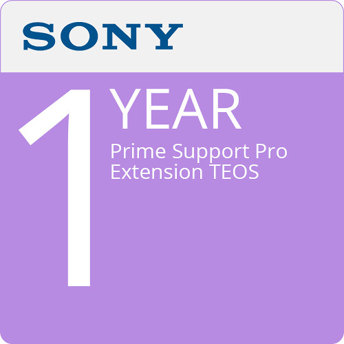 Sony 1-Year Prime Support Pro Extension TEOS