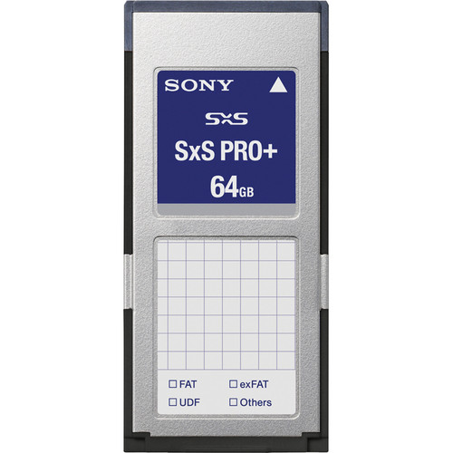 Sony 64GB SxS PRO+ Memory Card SBP64B B&H Photo Video