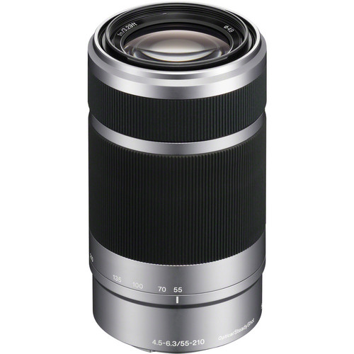 Used Sony E 55-210mm f/4.5-6.3 OSS Lens (Silver) SEL55210 B&H