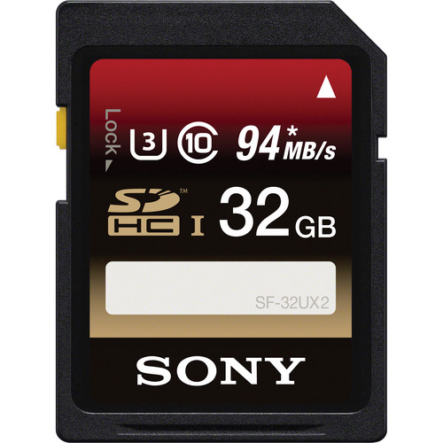 Sony 32GB UHS-I SDHC Memory Card (Speed Class 3)