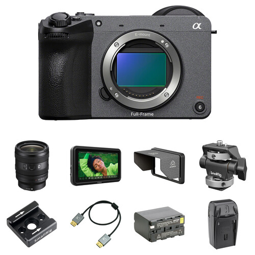 Sony FX2 Digital Cinema Camera Kit with 24-50mm Lens, 5.2" Monitor & 2 Batteries