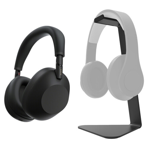 Sony WH-1000XM6 Wireless Headphones with Kanto Living Headphone Stand