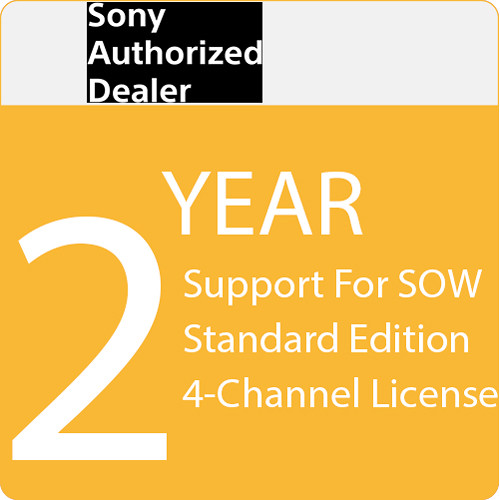 Sony 2-Year Support for SOW Standard Edition 4-Channel License