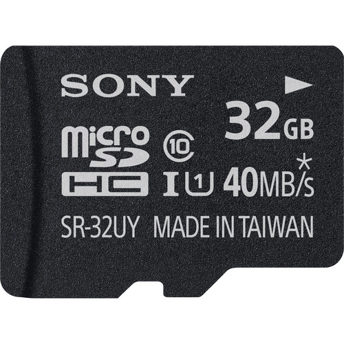 Sony 32GB microSDHC Class 10 UHS-1 Memory Card with microSD Adapter