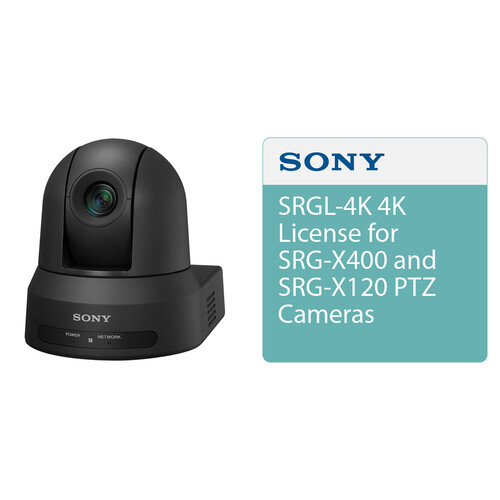 Sony SRG-X120N 1080p HDMI/IP/3G-SDI PTZ Camera Kit with NDI|HX & 4K Licenses (Black)