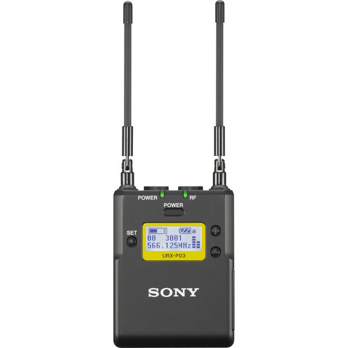 Sony URX-P03 Camera-Mount Receiver (UC14: 470 to 542 MHz)