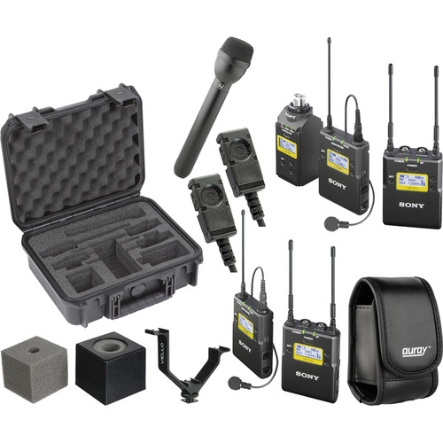 Sony UWP-D ENG Dual Wireless Broadcast Kit (UHF Channel 30/36 and 38/41: 566 to 608 and 614 to 638 MHz)