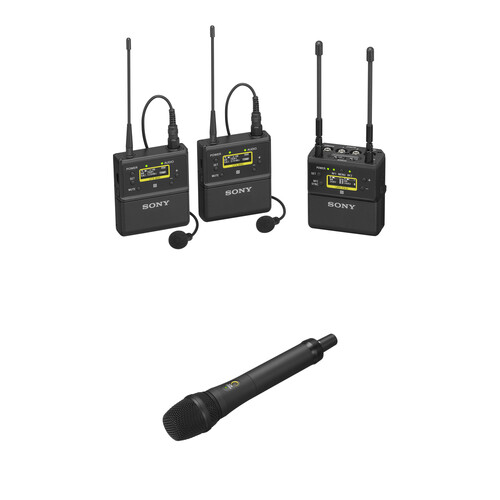 Sony UWP-D27 2-Person Camera-Mount Wireless Handheld Combo Microphone System Kit (UC25: 536 to 608 MHz)