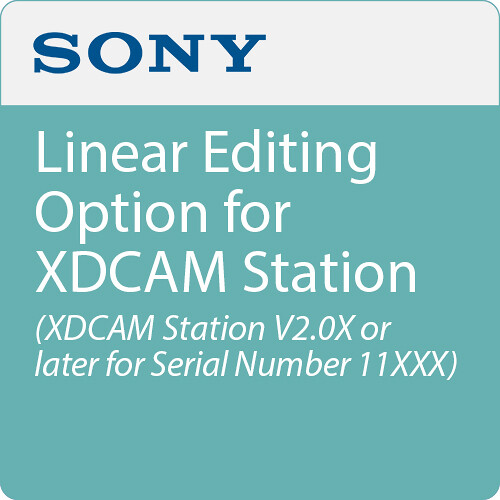 Sony Linear Editing Option for XDCAM Station (XDCAM Station V2.0 or Later, for Serial Number 11XXX)